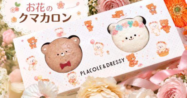 【DRESSY CAFE】幸せ届ける『お花のクマカロン』が新登場！9月8日（火）より販売開始